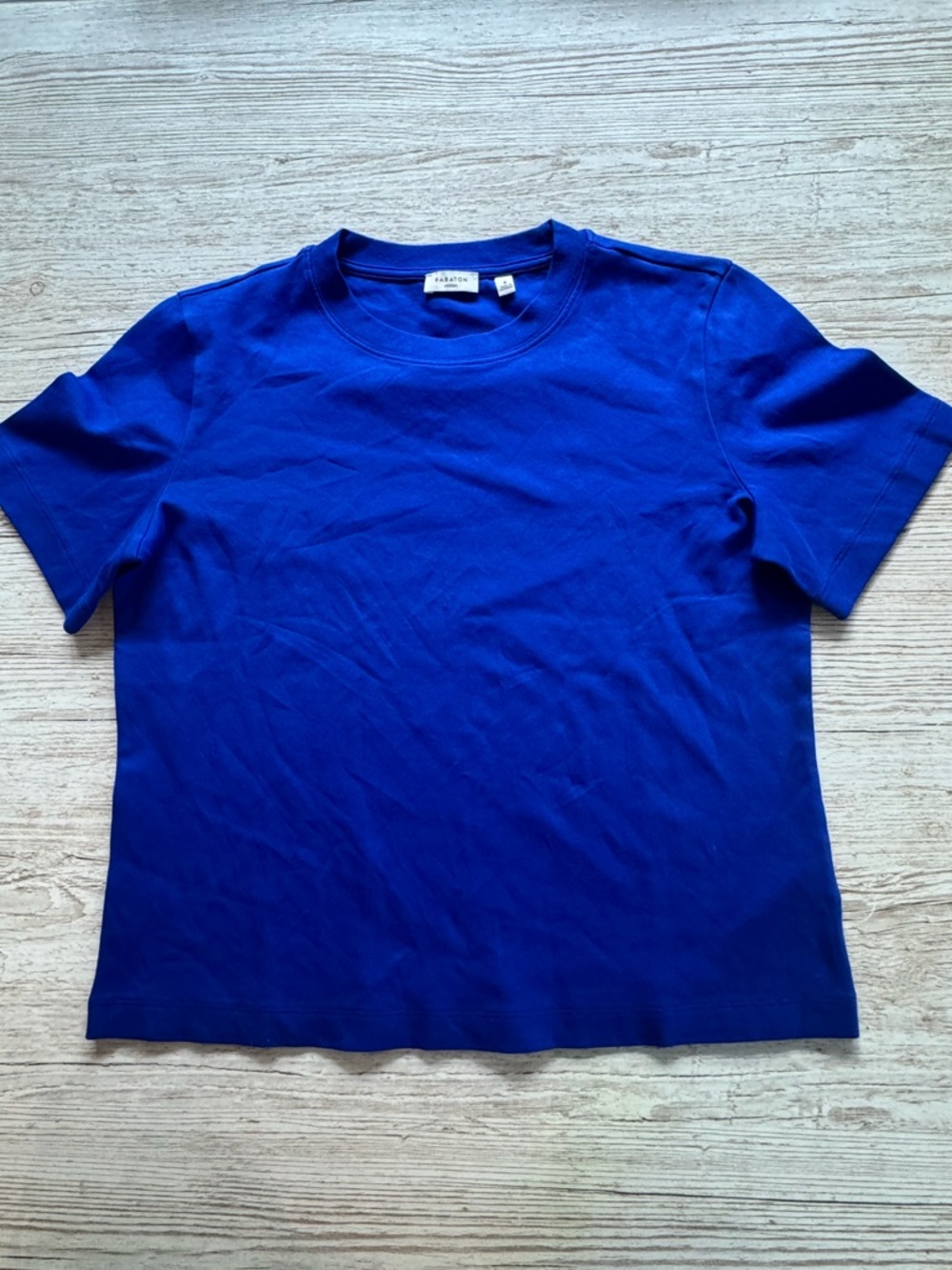 Babaton Aritzia InterLock Cotton Function T-Shirt Ablaze Blue limited edition M - Picture 2 of 8